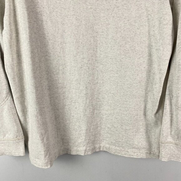 Polo Ralph Lauren Cotton Alpaca Shirt Crew Neck Mens XL Elbow Patch Oatmeal - Picture 3 of 9